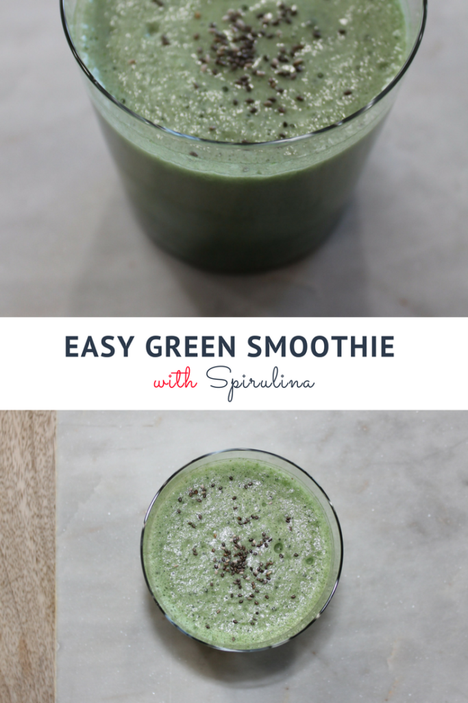 Easy Green Smoothie with Spirulina — Pearls and Sneakers