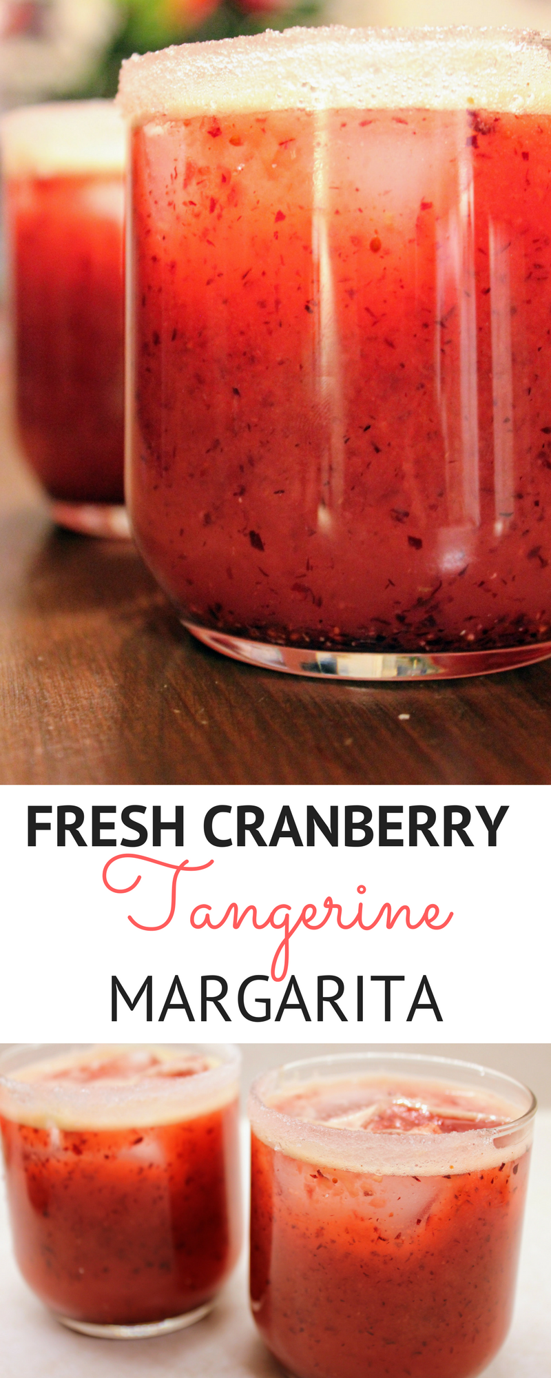 fresh cranberry tangerine marg