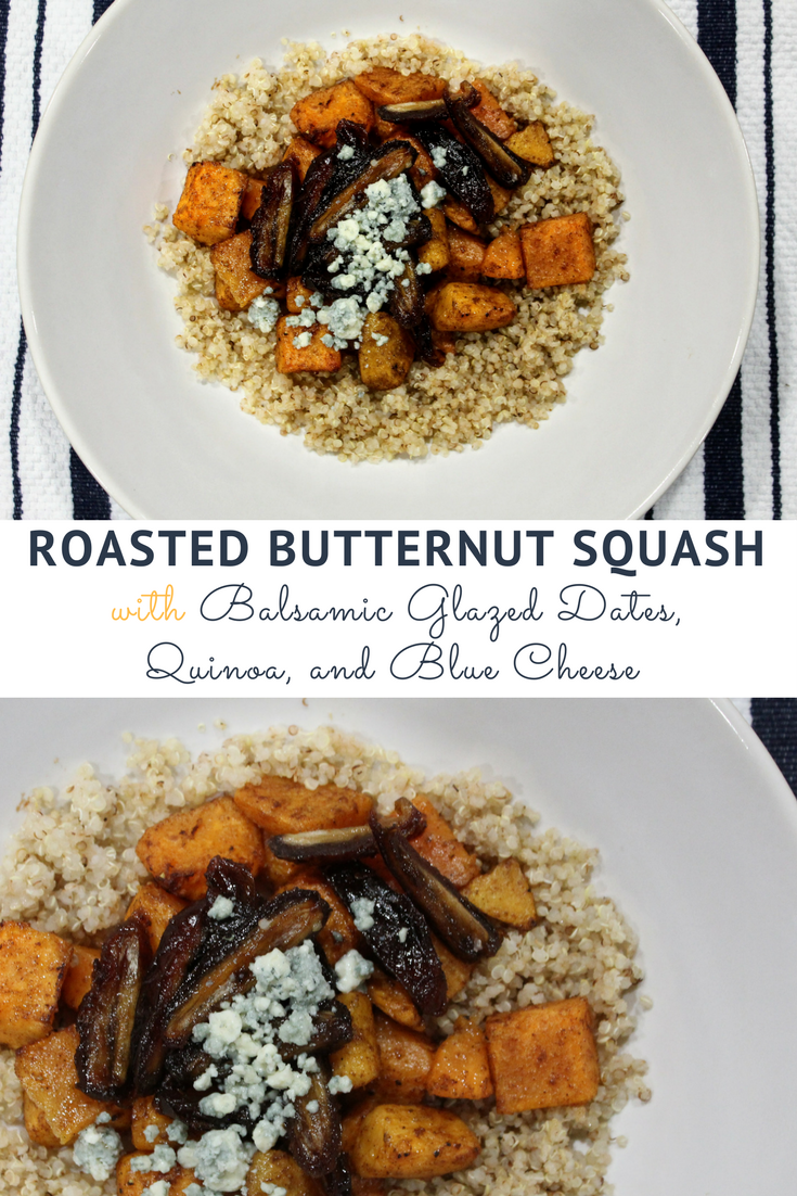 roasted butternut squash with balamic