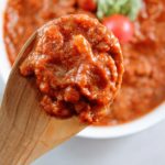 homemade tomato meat sauce