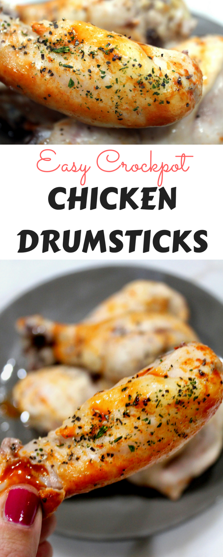 Easy Crockpot Chicken Drumsticks — Pearls and Sneakers