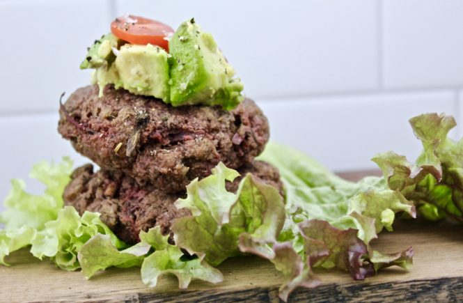 beef and beet burgers