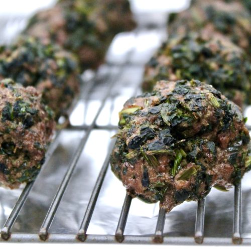 Ground Beef & Spinach Meatballs — Pearls and Sneakers